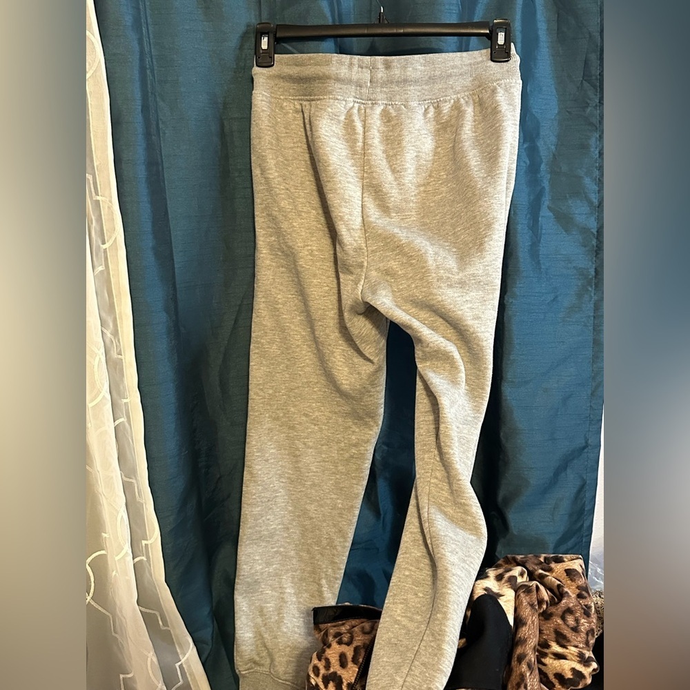 Bebe Light Gray Women’s Sweatpants with Embroidered hit on Leg - Picture 4 of 5